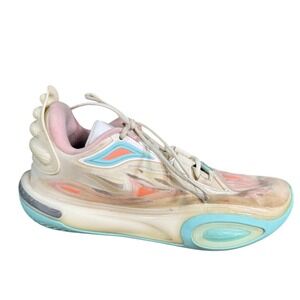 Li-Ning Way of Wade 11 Basketball Shoes Multi-Color Pink Blue Cream Mens 8.5